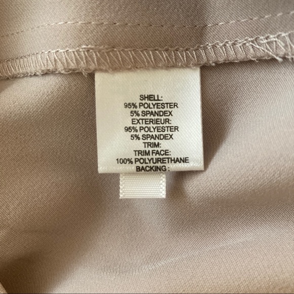 CALVIN KLEIN beige and black v-neck dress - Picture 5 of 6